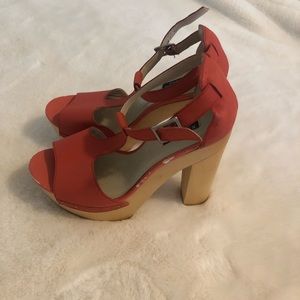 Size9 orange heels